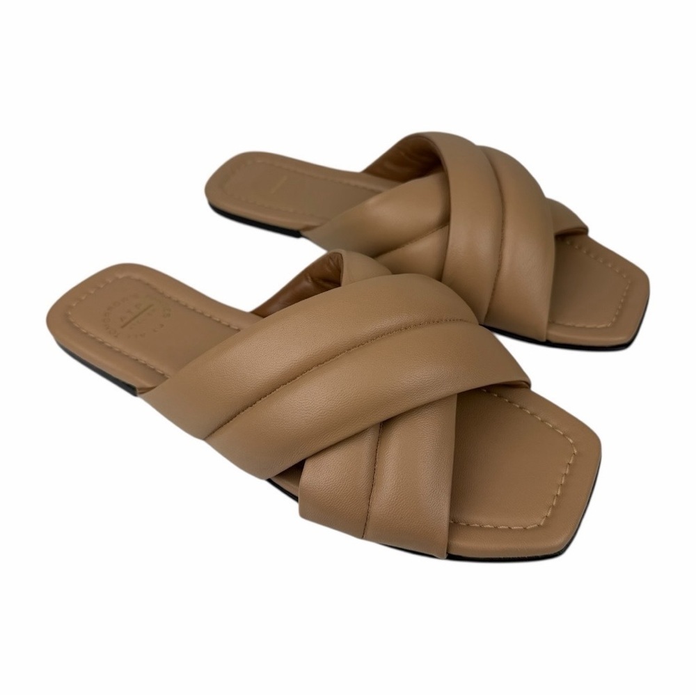 ATP Atelier Women's Cotti Nicciola Napa Cushioned Sandals In Size EU 37/US 7
